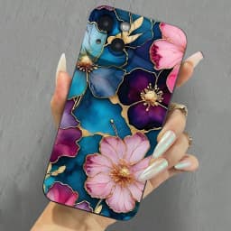 Vintage Floral Pattern Soft TPU Phone Case for Xiaomi 15 13 12 11 Lite 5G 14 14T 13T 12T Poco X7 F6 F5 X6 X5 X3 M6 Pro 4G Cover