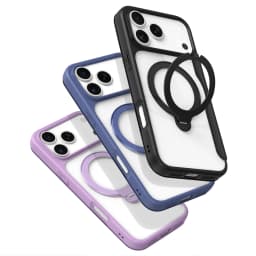 DUX DUCIS For iPhone 17 Air 16 Pro Max 16 Plus Case Magsafe Wireless Charging Rotating Metal Magnetic Stand Leather Cover