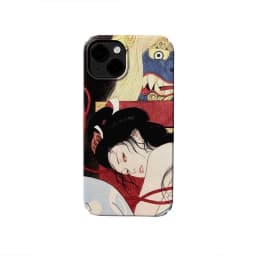 Japanese Ukiyo-e Traditional Figure Mythical Beast Motifs Phone Case for iPhone 18 17 16 15 14 11 12 13 Pro Max Plus Back Cover