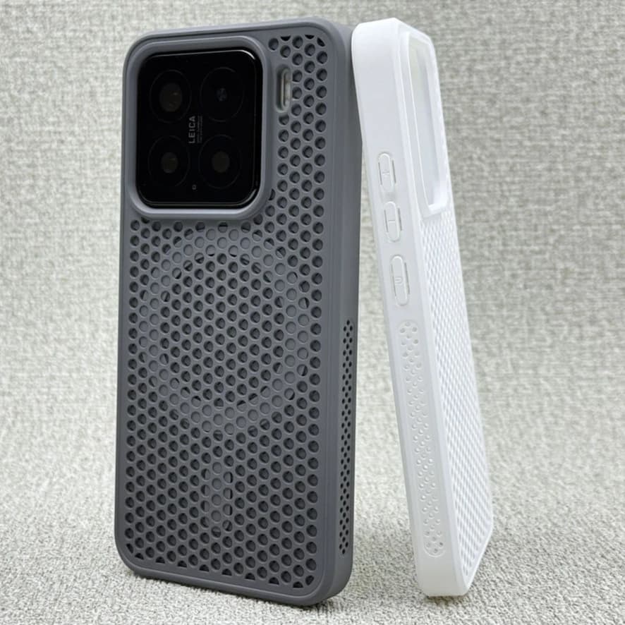 For Xiaomi 15 14 13 13T Pro Case Honeycomb Heat Dissipation Breathable Magnetic Back Cover For Xiaomi Mi 15 Shell