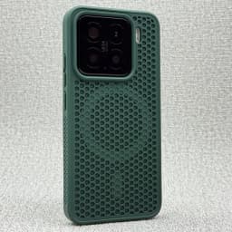 For Xiaomi 15 14 13 13T Pro Case Honeycomb Heat Dissipation Breathable Magnetic Back Cover For Xiaomi Mi 15 Shell