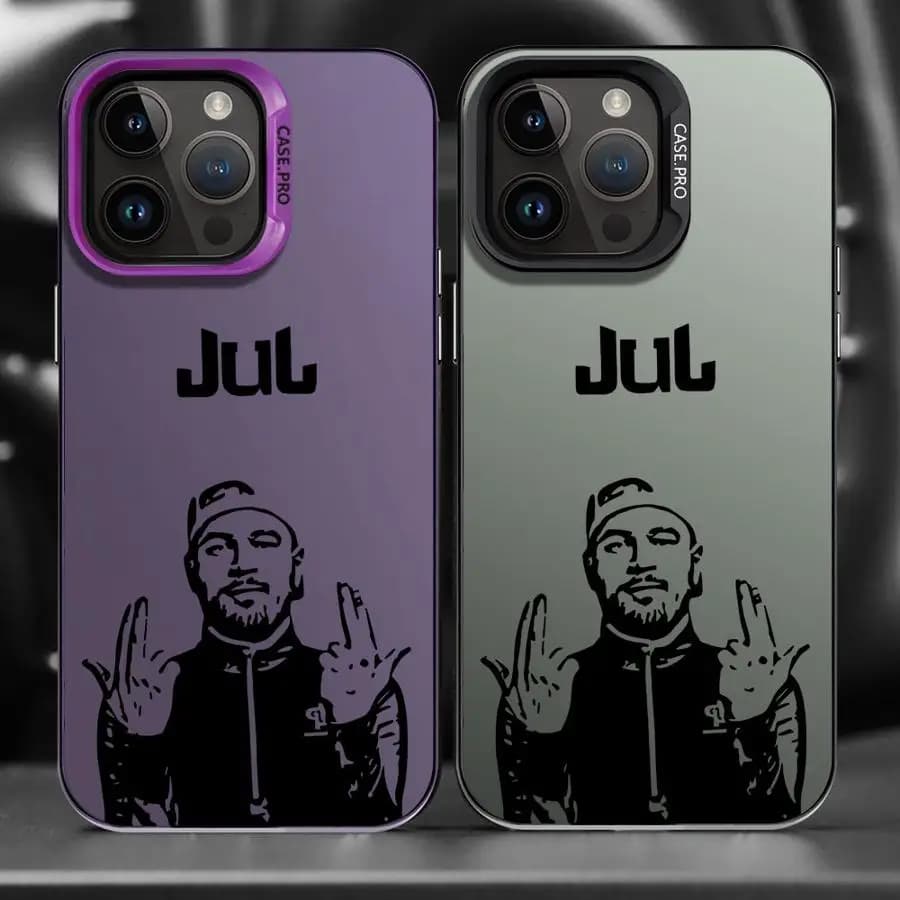 C'est Pas Des Lol J-JuL Rapper Case for Apple iPhone 14Pro XR XS MAX 14 13 Pro MAX 15 16Pro 11 12 16e Soft Shell 16 Plus 12Pro