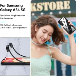 Case For Samsung Galaxy S26 S24 FE A16 A57 A55 A35 A17 A54 A37 A18 360 Double Side Shockproof Built in Screen Protector Cover