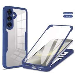 Case For Samsung Galaxy S26 S24 FE A16 A57 A55 A35 A17 A54 A37 A18 360 Double Side Shockproof Built in Screen Protector Cover