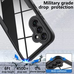 Case For Samsung Galaxy S26 S24 FE A16 A57 A55 A35 A17 A54 A37 A18 360 Double Side Shockproof Built in Screen Protector Cover