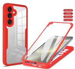 Case For Samsung Galaxy S26 S24 FE A16 A57 A55 A35 A17 A54 A37 A18 360 Double Side Shockproof Built in Screen Protector Cover