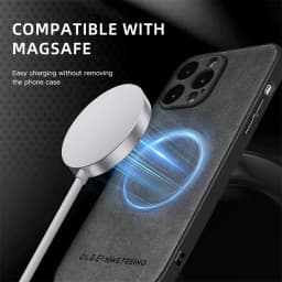 for MagSafe Luxury Leather Case for Apple iPhone 18 17 Pro Max 16 13 12 14 15 Plus MacSafe Magnetic Wireless Shockproof Cover