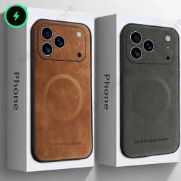 for MagSafe Luxury Leather Case for Apple iPhone 18 17 Pro Max 16 13 12 14 15 Plus MacSafe Magnetic Wireless Shockproof Cover