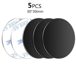 Self-adhesive Iron Sheet Sticker Metal Plate for Magnetic Car Phone Holder 1/3/5PCS Magnet Mobile Phone Stand Mount For iPhone