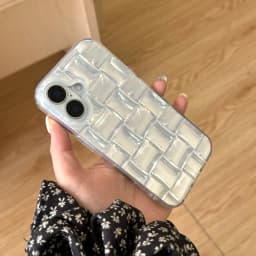 Korean Ins Summer Ice Block Pattern Phone Case for iPhone 16 15 14 13 Pro Max Back Cover Funda