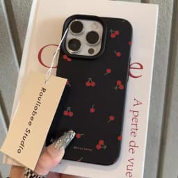 Cute Cartoon Cherry Lichee Pattern Silicone Phone Case For IPhone 17 16 13 15 14 12 11 Pro Max XS XR 17 14 15 16 Plus Cover Case