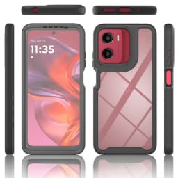 TPU/PC PET Sky Case for Motorola Moto E15 G05 G15 G35 Funda Capa with Screen Film 360 Degree Protect Shield Clear Phone Cover