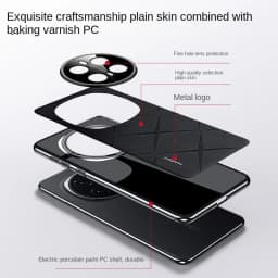 For Honor Magic 7 Pro Luxury Leather Plating Frame Case for Huawei Honor Magic7 Pro 6pro Magic 7 Lite Protect Shockproof Bumper