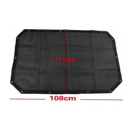 Sun Shade - Black Mesh FOR 2007-2018 Jeep Wrangler JK JKU 2-4Door Sun Shade Top Net Cover Black Roof Mesh