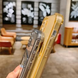 Card Bag Holder Clear Phone Case For iPhone 11 12 13 14 15 Pro Max XR X XS SE 2020 7 8 Plus Soft Shockproof Bumper Back Cover