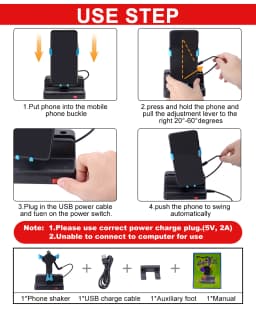 Lefon Phone Shaker Walking Swing Pedometer Left Right Shake Steps Counter for Pokemon Go Google Fit Automatic Walking or Holder