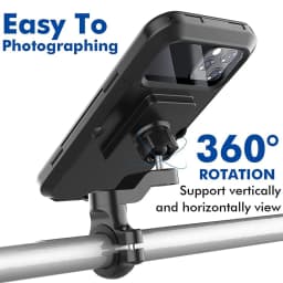 Waterproof Bicycle Phone Holder Motorcycle Bike Handlebar Cellphone Mount Cycling Phone Stand for MTB Scooter Motorbike