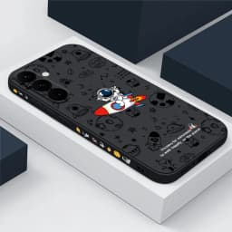 Cute Astronaut Case For Samsung Galaxy A57 A17 A37 A55 A35 A56 A15 A16 5G S26 S25 Ultra S24 S25 FE Silicone Soft Couple Cover