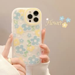 Cartoon cute for iphone15 case 11 12 14Pro max 13 Mini 7 8Plus SE 2020 XR XS X shockproof soft shell small floral case