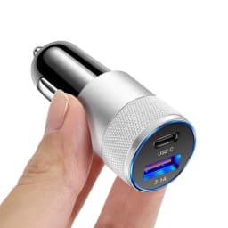 Olaf Dual USB C Fast Car Charger 40W 2 Port Type C PD Car Phone Charger for iPhone 13 12 11 Pro Max Samsung Power Adapter in Car