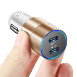 Olaf Dual USB C Fast Car Charger 40W 2 Port Type C PD Car Phone Charger for iPhone 13 12 11 Pro Max Samsung Power Adapter in Car