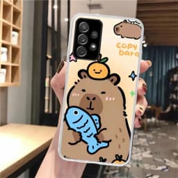 Funny Capybara Cartoon Animal Silicon Phone Case For Samsung Galaxy Note 20 Ultra 9 8 10 Pro S10 Lite S9 Plus S8 + S7 Edge Cover