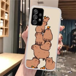Funny Capybara Cartoon Animal Silicon Phone Case For Samsung Galaxy Note 20 Ultra 9 8 10 Pro S10 Lite S9 Plus S8 + S7 Edge Cover