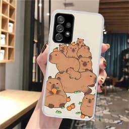 Funny Capybara Cartoon Animal Silicon Phone Case For Samsung Galaxy Note 20 Ultra 9 8 10 Pro S10 Lite S9 Plus S8 + S7 Edge Cover