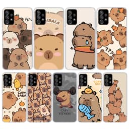 Funny Capybara Cartoon Animal Silicon Phone Case For Samsung Galaxy Note 20 Ultra 9 8 10 Pro S10 Lite S9 Plus S8 + S7 Edge Cover
