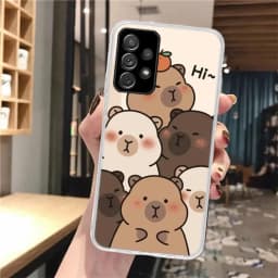 Funny Capybara Cartoon Animal Silicon Phone Case For Samsung Galaxy Note 20 Ultra 9 8 10 Pro S10 Lite S9 Plus S8 + S7 Edge Cover