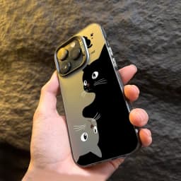 For Xiaomi 14T 13 13T 14 12T 12 Mi 13 11 Lite 5G Cases Cute Cartoon Black Cat Cover for Poco M6 X6 F5 X5 F6 Pro Shockproof Case