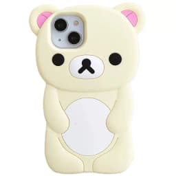For iPhone 18 17 16 15 14 13 12 11 Pro Plus mini Max Xs XR 6 7 8 SE Silicone Rilakkuma Bear Soft Cover Case