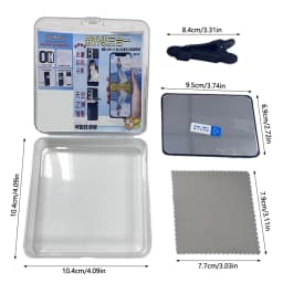 Adjustable Sky Mirror 2-in-1 Phone Rear Selfie Mirror Clip Outdoor Travel Phone  Reflector Supplies