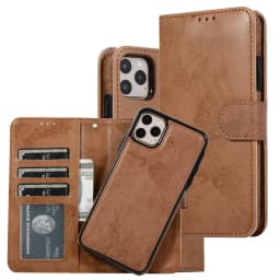 Luxury Leather Removable Flip Wallet Card Case for IPhone 13 14 15 16 Pro Max 12 Mini 11 XS XR X 8 7 Plus SE2022 Phone Bag Cover