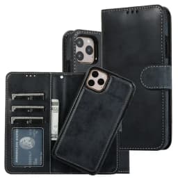 Luxury Leather Removable Flip Wallet Card Case for IPhone 13 14 15 16 Pro Max 12 Mini 11 XS XR X 8 7 Plus SE2022 Phone Bag Cover