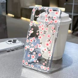 Flower Clear Case For Samsung A06 A17 A56 A55 5G A54 A36 A34 A35 A33 A53 A26 A25 A37 A57 S26 S25 S24 S23 S22 Ultra Plus Cover