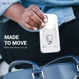 Shockproof Airbag Ring Holder Clear Phone Case for iPhone 16 Pro Max 16 Plus 15 14 13 12 11Pro 16E Card Slot Stand Soft Cover
