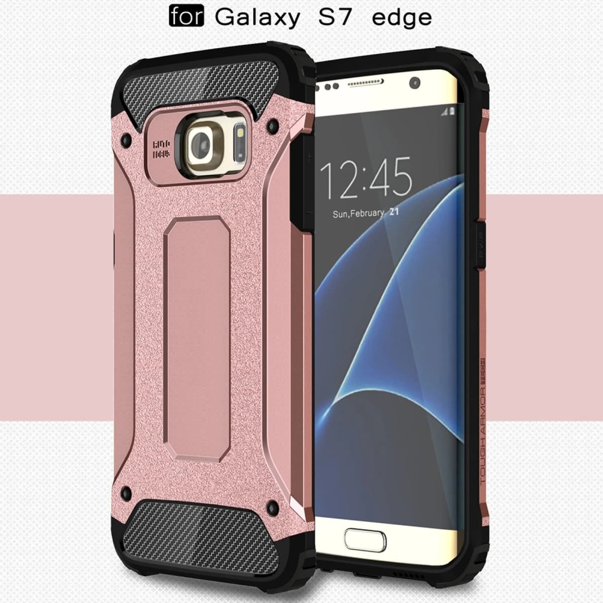 For Galaxy S7 Edge / G935 Tough Armor TPU + PC Combination Phone Case Back Cover