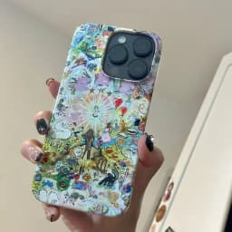 Phone Case for iPhone 16 15 14 13 12 11 Pro Max XS XR XSMax 6 7 8 Plus Glossy HD Hard PC Europe America Oil Painting Cover