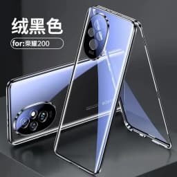 360° Double Sided Glass Protection Metal Magnetic Case for Honor 200 Pro Camera Lens Protector Cover