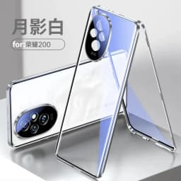 360° Double Sided Glass Protection Metal Magnetic Case for Honor 200 Pro Camera Lens Protector Cover
