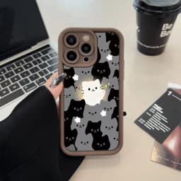 Cute Cartoon Cat Silicone Phone Case For Samsung Galaxy S26 S25 Ultra S24 S23 S22 Plus S21 FE A16 A56 A55 A54 A24 A25 A26 Cover