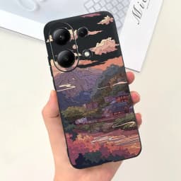 For Xiaomi Redmi Note 13 4G Case Redmi Note 13 Pro 4G Fashion Painted Candy Color Soft Silicon Cover For Redmi Note13 13Pro 4G