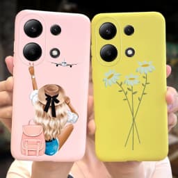 For Xiaomi Redmi Note 13 4G Case Redmi Note 13 Pro 4G Fashion Painted Candy Color Soft Silicon Cover For Redmi Note13 13Pro 4G