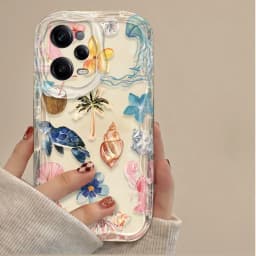 Clear Case For Xiaomi Redmi Note 14 13 12 12C 11 Pro Plus 5G 12S 11S 10S Redmi 14C 13C 12 4G A3 A3X Color Flower Marine Organism