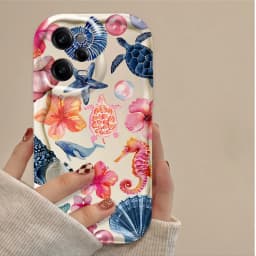 Clear Case For Xiaomi Redmi Note 14 13 12 12C 11 Pro Plus 5G 12S 11S 10S Redmi 14C 13C 12 4G A3 A3X Color Flower Marine Organism