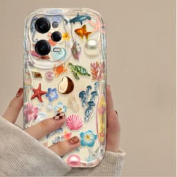 Clear Case For Xiaomi Redmi Note 14 13 12 12C 11 Pro Plus 5G 12S 11S 10S Redmi 14C 13C 12 4G A3 A3X Color Flower Marine Organism