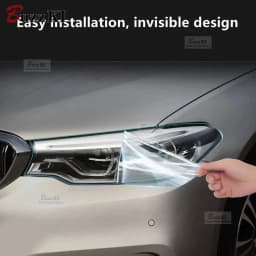 For Volkswagen Scirocco MK3 TDI R Line 2008-2017 Car Headlight Protective Film Front Light Transparent Smoked Black TPU Sticker