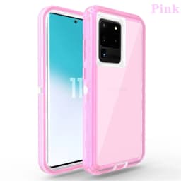 3 IN 1 For Samsung Galaxy S21 S20 S22 S23 S24 S25 S26 Ultra S10 Note 20 10 Heavy Duty Clear Shockproof Hybrid Bumper Case Cover