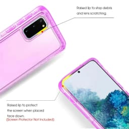 3 IN 1 For Samsung Galaxy S21 S20 S22 S23 S24 S25 S26 Ultra S10 Note 20 10 Heavy Duty Clear Shockproof Hybrid Bumper Case Cover